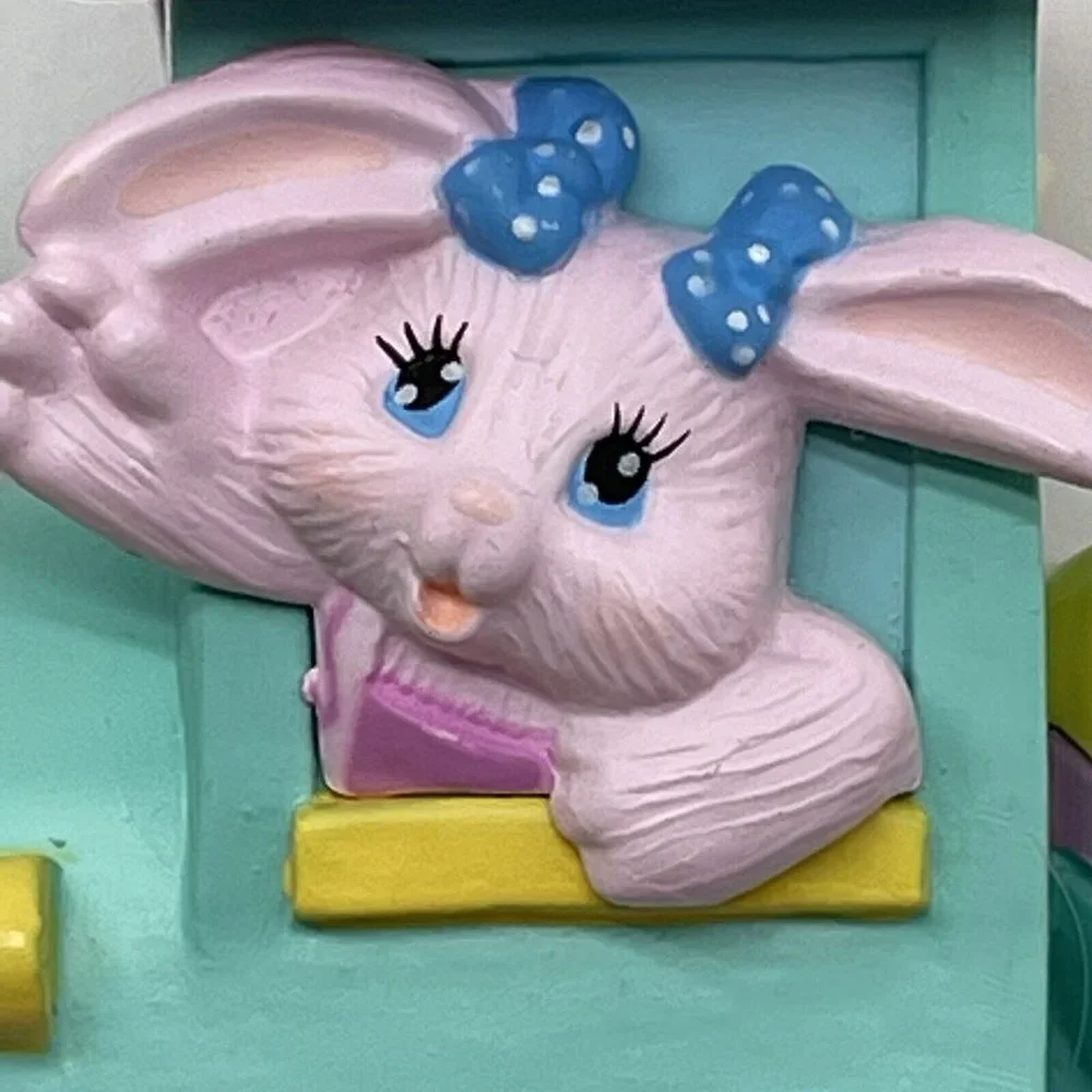 Vtg Hallmark Crayola Bunny Easter Eggspress Express Train Figurine 1993 in Box